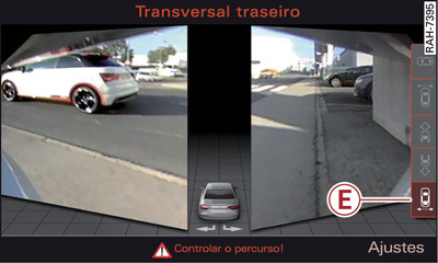 Infotainment: modo de traseira transversal